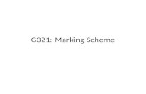 G321 marking scheme