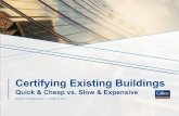 Certifying Existing Buildings