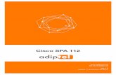 Adiptel - Guia Rápida de configuración una linea SIP en un adaptador Cisco SPA-112