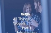 Taboola Partners - Introduction To Taboola