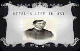 Rizal's life in UST