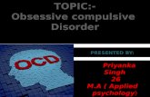 Ocd (obsessive compulsive disorder)