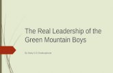 The real leadership of the green mountain boys