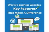 Effective business websites: Key features that make a difference