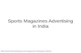 Sports Magazines Advertising in India