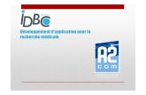 IDBC : développement d'application pour la recherche médicale