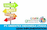 Greentex indonesia utama lean implementation