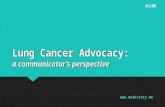Lung Cancer Advocacy: a Communicator's Perspective