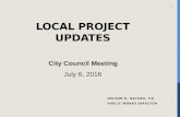 Local projects update,