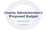 Fy18 Gloucester County, Virginia administrator's proposed budget presentation