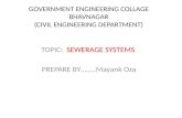 SEWERAGE SYSTEMS ppt by mayank oza