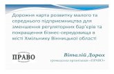 Дорожня карта розвитку МСП у місті Хмільнику Вінницької області