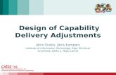 Design of Capability Delivery Adjustments @ASDENCA2016
