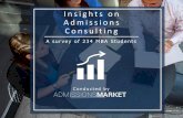 Insights on Admissions Consulting