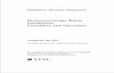 Heteroazeotropic batch distillatioin feasibility and operation