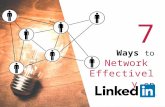 7 Way to Network Smarter on Linkedin
