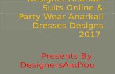 Designer Anarkali Suits Online: Party Wear Anarkali Dresses Designs 2017 Latest Fashion Collection