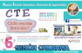 CTE Sexta Sesión  2016 2017