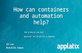 Webcast: AWS Sticker Shock?  How can containers and automation help?