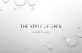 The state of open