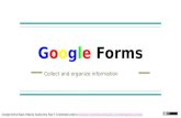 Creating Google forms