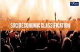 SOCIO ECONOMIC CLASSIFICATION