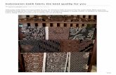 Indonesian batik fabric the best quality for you