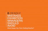 8 Deadly Mistakes Exhibition Managers Should Avoid