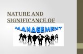 NATURE AND SIGNIFICANCE OF MANAGEMENT FOR CLASS 12 COMMERCE