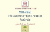 DSP_FOEHU - MATLAB 02 - The Discrete-time Fourier Analysis