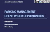 Parking Management Opens Wider Opportunities
