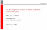 On the Expressiveness of Attribute-based Communication