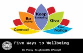 Five ways to wellbeing - suggested student workshop