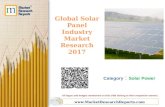 Global Solar Panel Industry Market Research 2017
