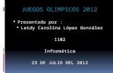 Juegos olimpicos 2012 Leidy Lopez 1102