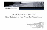 Nine steps to a healthy Corporate Real Estate service provider transition