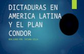 Dictadura en América Latina y el Plan cóndor.