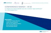 Regimes de Responsabilite Americains: Conference MARSH-AFJE