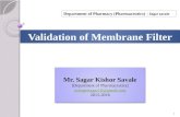 Validation of membrane filter
