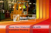 Keep your materials safe with container packing