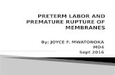 Preterm labor & PROM