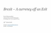 Brexit- A currency off an Exit