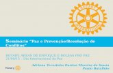 Seminário de paz e prevenção/resolução de conflitos - Palestra de Paulo Batalhão e Adriana de Souza