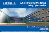 Whole Building Modeling Using OpenStudio