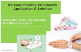 Barcode Printing Wristbands Application & Solution-W20140401