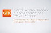 GfK Perú - Contruyendo branding e innovación desde el social listening - CIIM 2015 - Agosto 2015