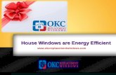House windows are energy efficient