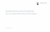 UBC Student Services Style Guide Intro