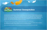 Sweepstakes promotion