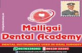 Oral & Maxilofacial Surgery instruments - 34 , Malligai Dental Academy